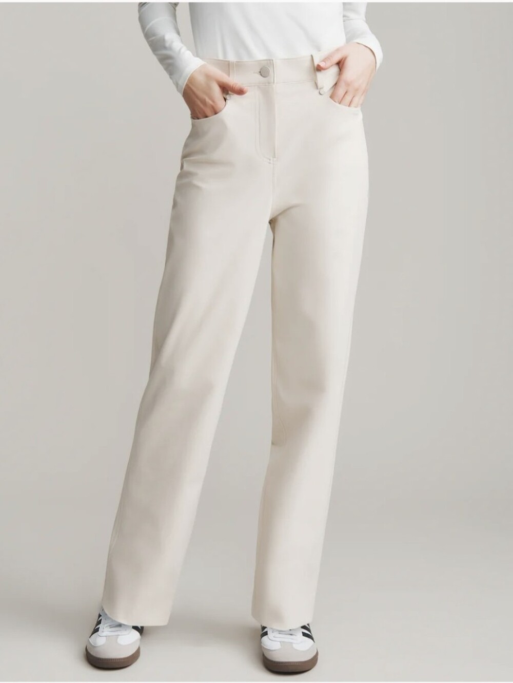 Rhone Commuter Straight Leg Pants. Color: Sand. Size 4. New.